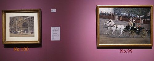 《聖シュテファン大聖堂の前を馬車で行くアーストリア=ハンガリー二重帝国皇帝フランツ・ヨーゼフ 1 世（1830-1916）》＆《バート・イシュルのオーストリア=ハンガリー二重帝国皇帝フランツ・ヨーゼフ 1 世（1830-1916）とセルビア王アレクサンダル（1876-1903）》