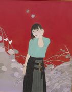 洋画《秋くるる》丸山 勉