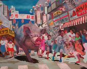 長村 恵美子《10月01日 眼福町の遁走祭り》