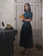 𠮷間 春樹《葉の影が落ちる白い部屋》