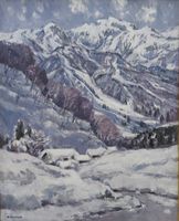 三澤 忠《雪の白馬》