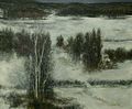 山田 一郎《残雪風光》