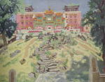 洋画《承徳の喇嘛聴廟》安井曾太郎