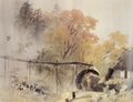 日本画《彩　雨》川合 玉堂